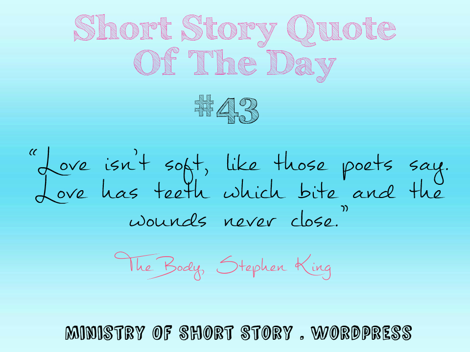 Short Story Quote of the day #43